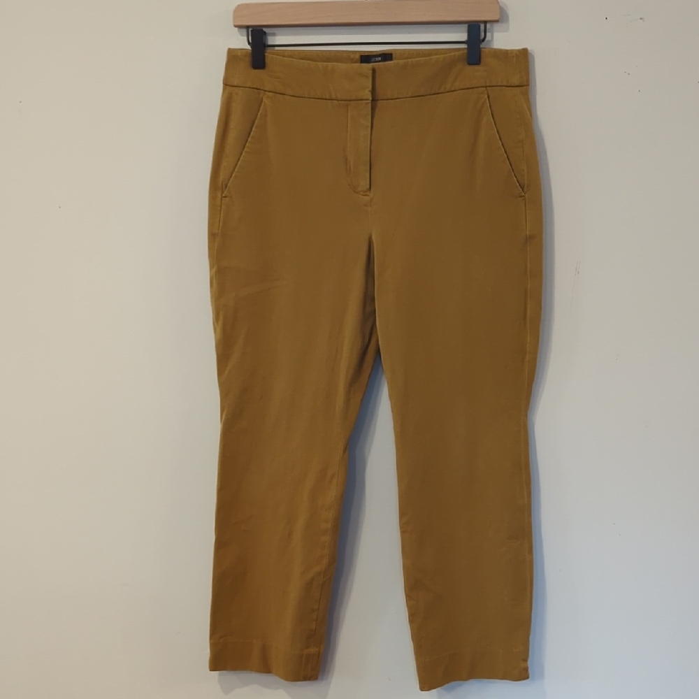 J. Crew‎ Remi Ankle Pants in Brown size 10 Stretch